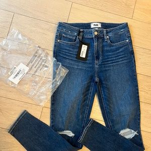 Paige Jeans Sz 28 | Hoxton Ankle Radio Star Destructed